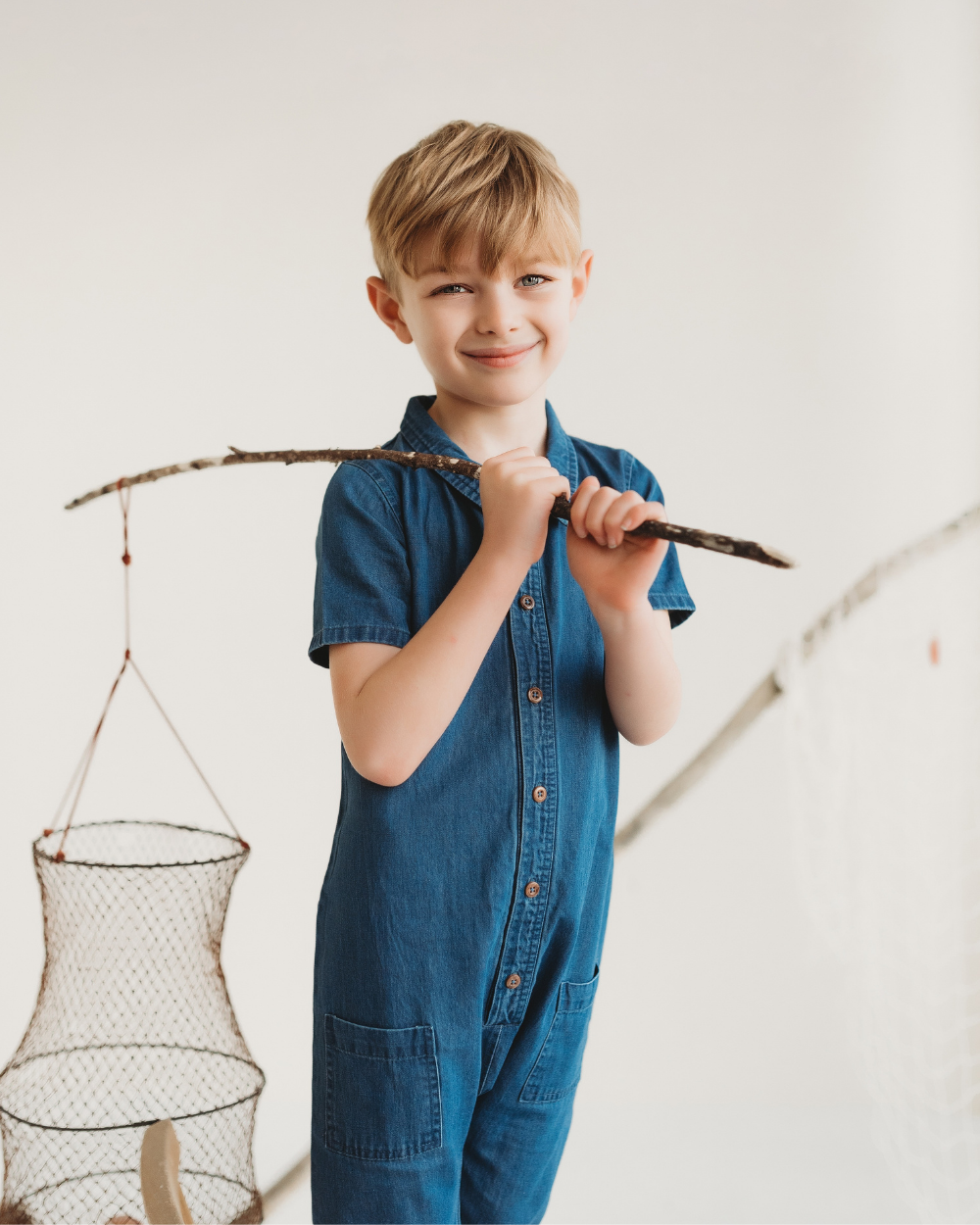 organic cotton Blue Denim Jumpsuit - image 2