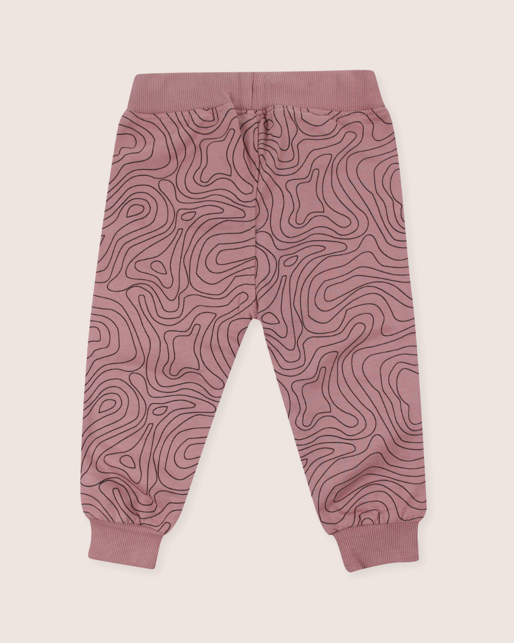 organic cotton Pink Contour Print Joggers - image 3