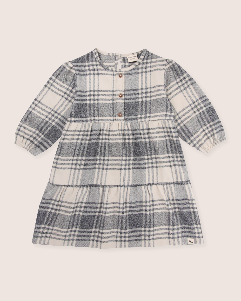 organic cotton Multicolour Brushed Check Print Dress - image 2