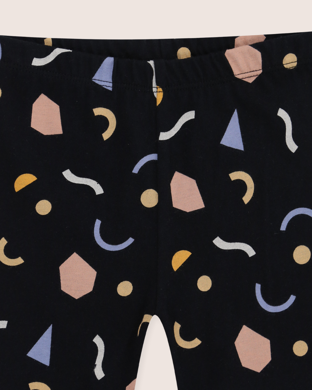 organic cotton Black Abstract Print T-Shirt And Shorts Set - image 6