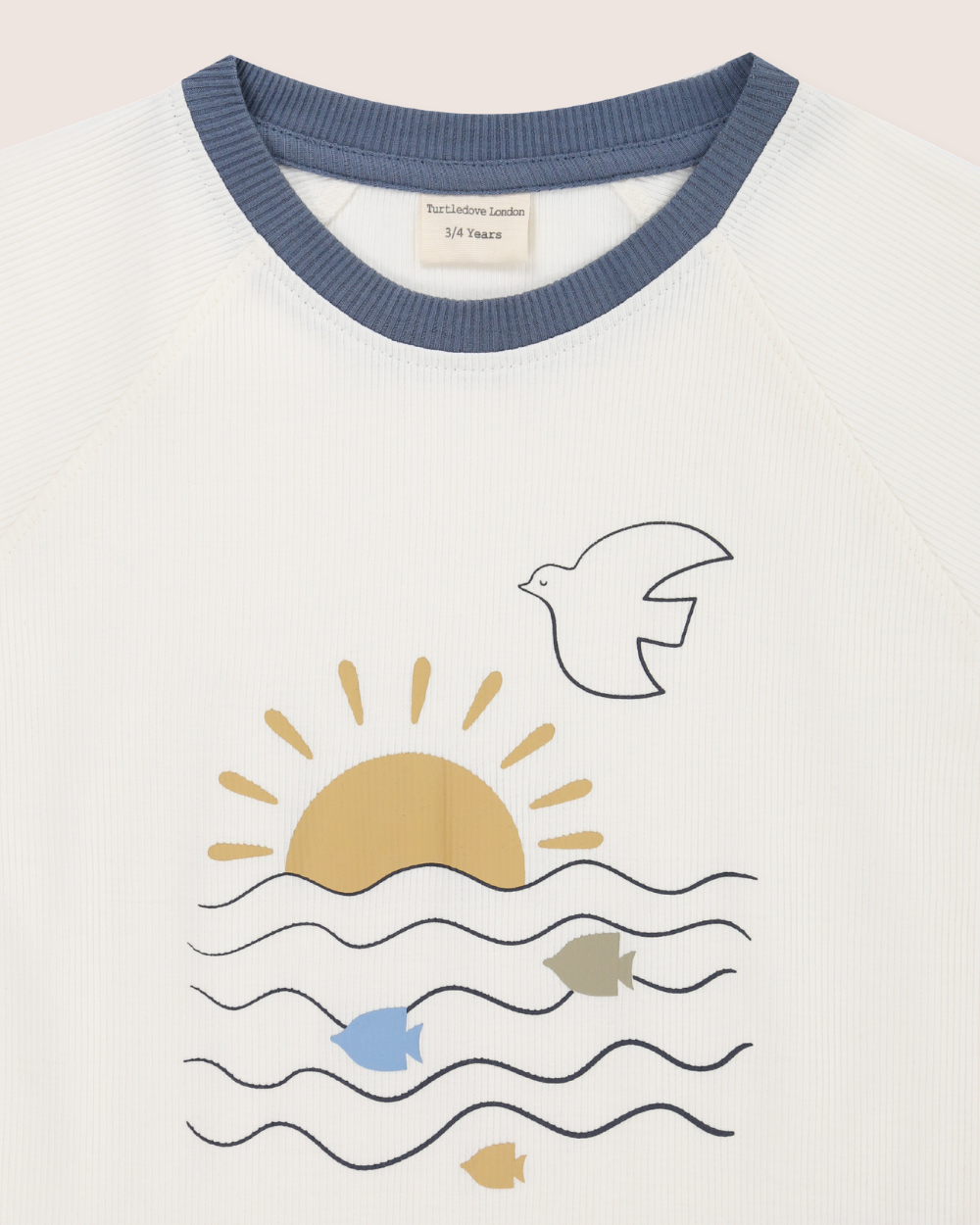 organic cotton White Nature Print T-Shirt & Shorts Set - image 5