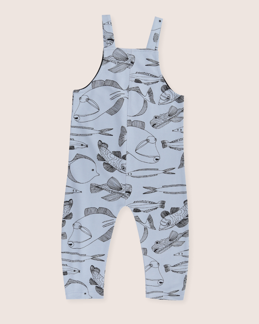 organic cotton Blue Fish Print Dungarees - image 6