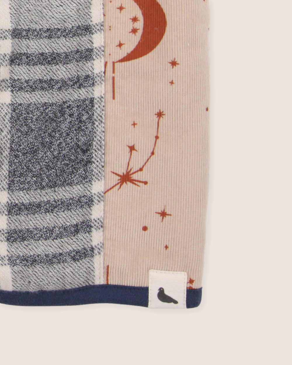 Multicolour Check And Celestial Print Patchwork Gilet - image 5