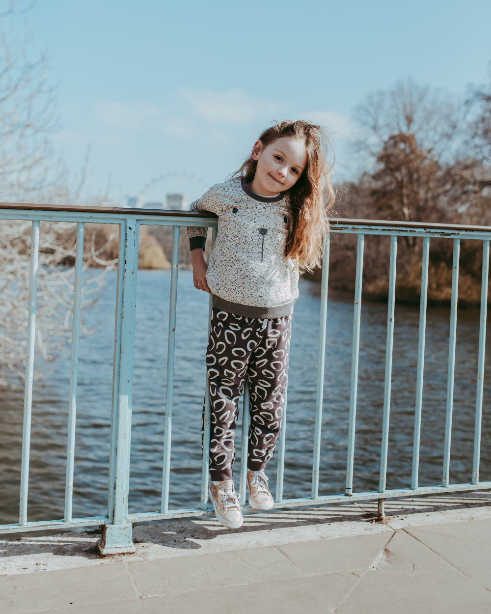 organic cotton Brown Eyespot Print Joggers - image 2