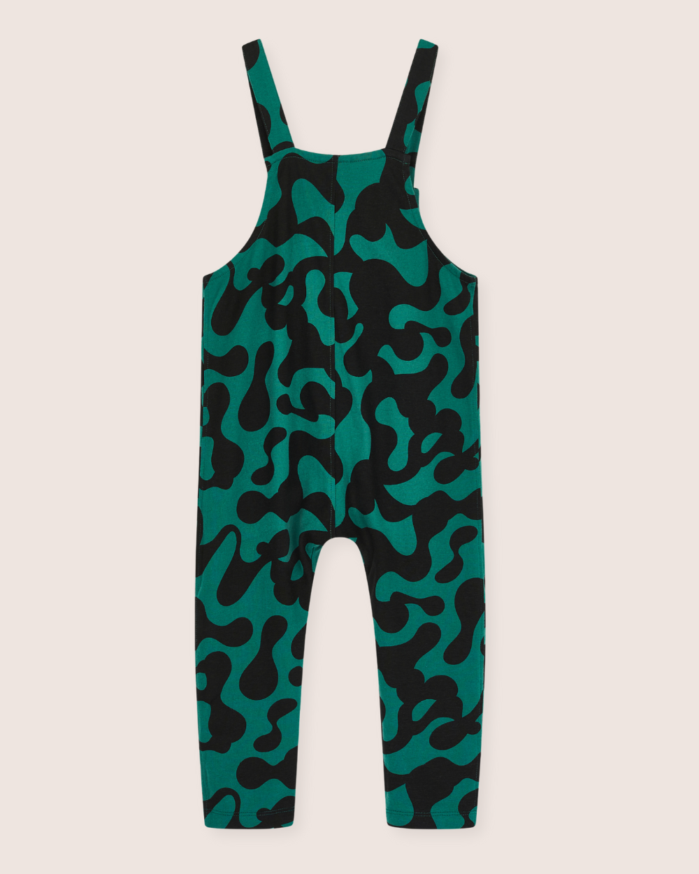 Green Abstract Swirl Print Dungarees - image 3
