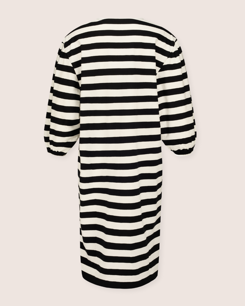 organic cotton Rosa Multicolour Bold Stripe Print Midi Dress - back