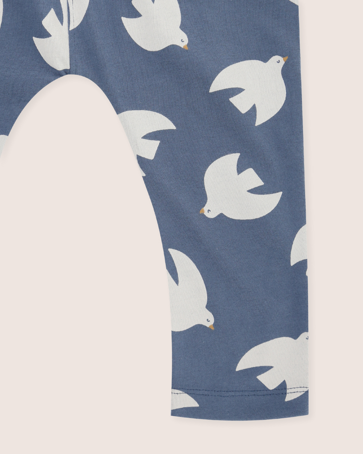 organic cotton Blue Seagull Print Dungarees - image 3