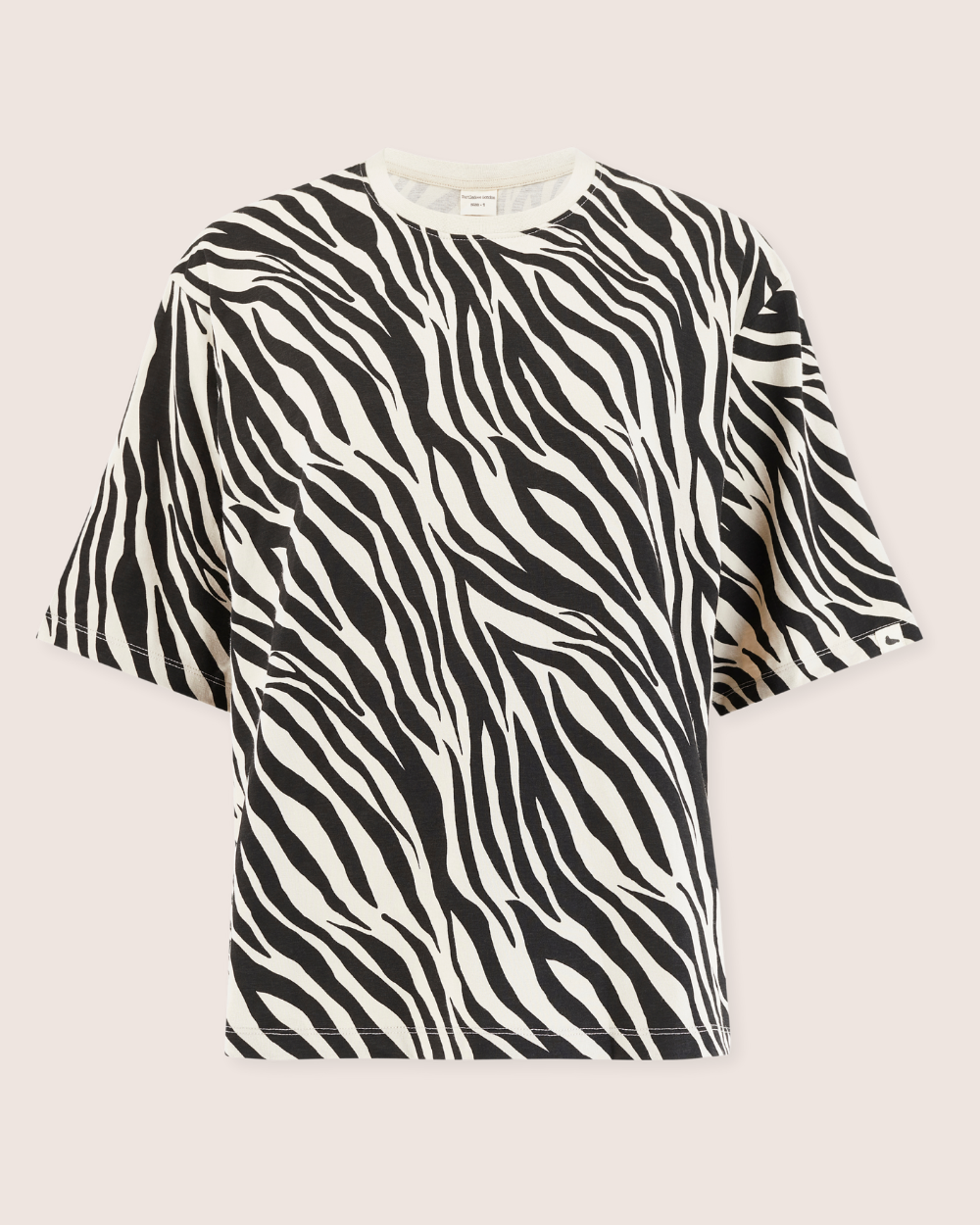 Elsie Multicolour Zebra Streak Print Oversized T-Shirt - image 2