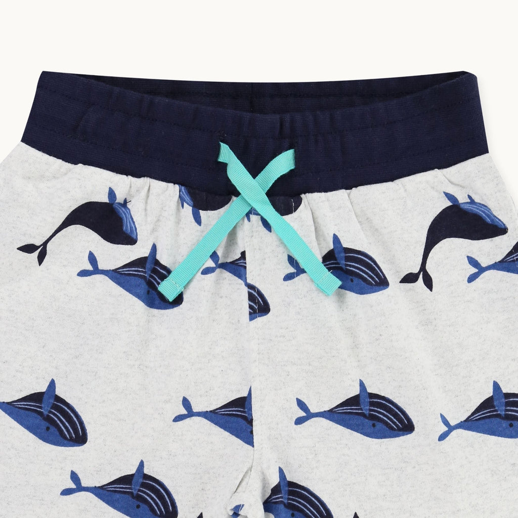 Multicoloured Whale Print Shorts