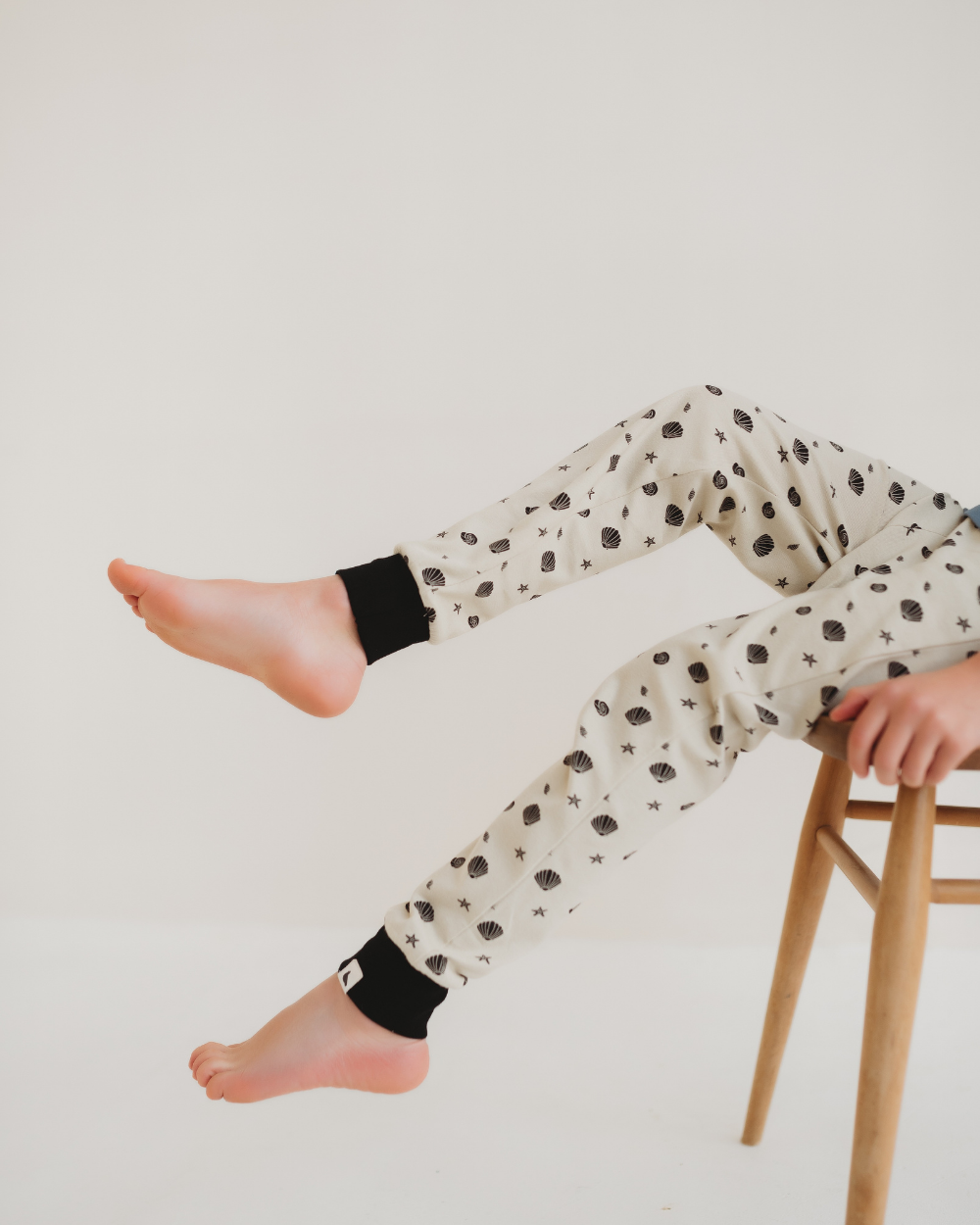 organic cotton Stone Seashell Print Leggings - image 3