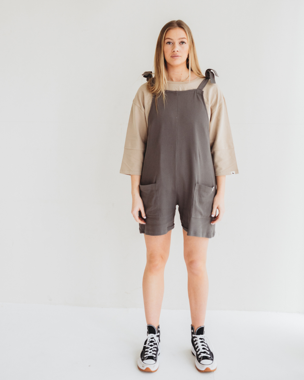 Betsy Midnight Grey Playsuit- image 1
