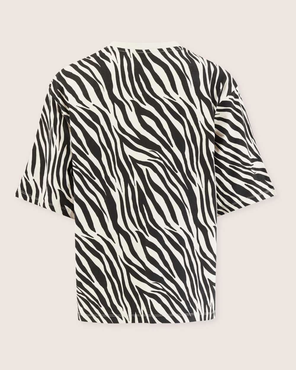 Elsie Multicolour Zebra Streak Print Oversized T-Shirt - image 5