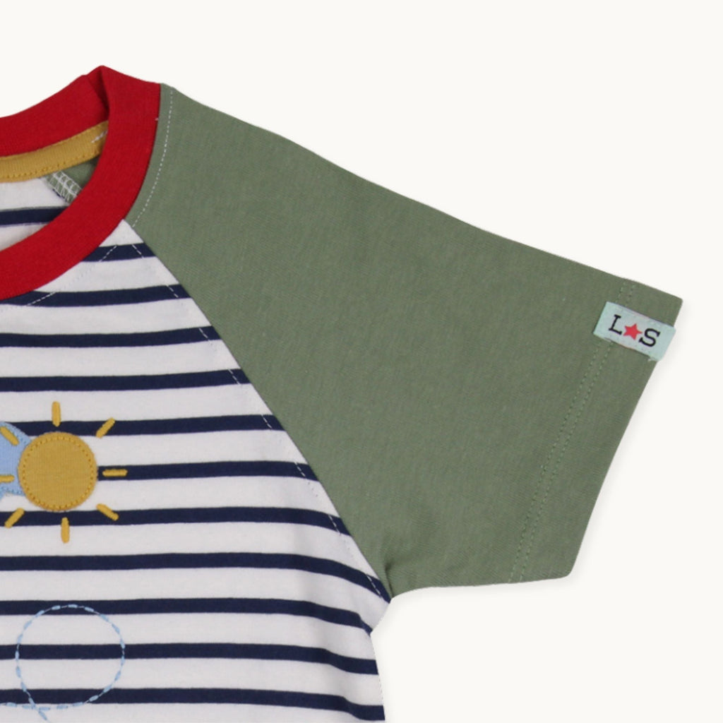 Multicoloured Sid On Plane Applique T-Shirt