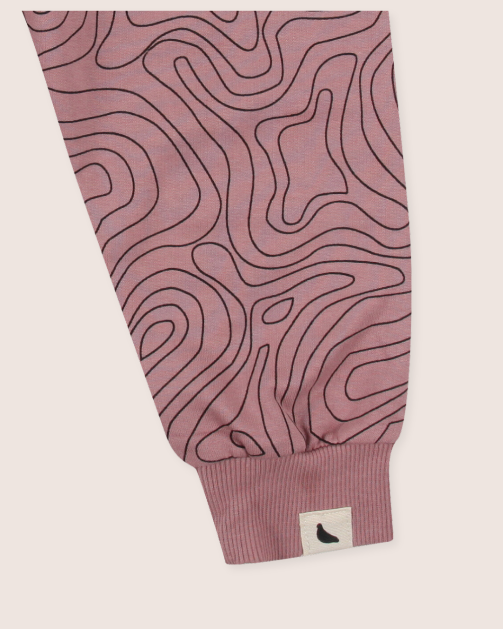 organic cotton Pink Contour Print Joggers - image 4
