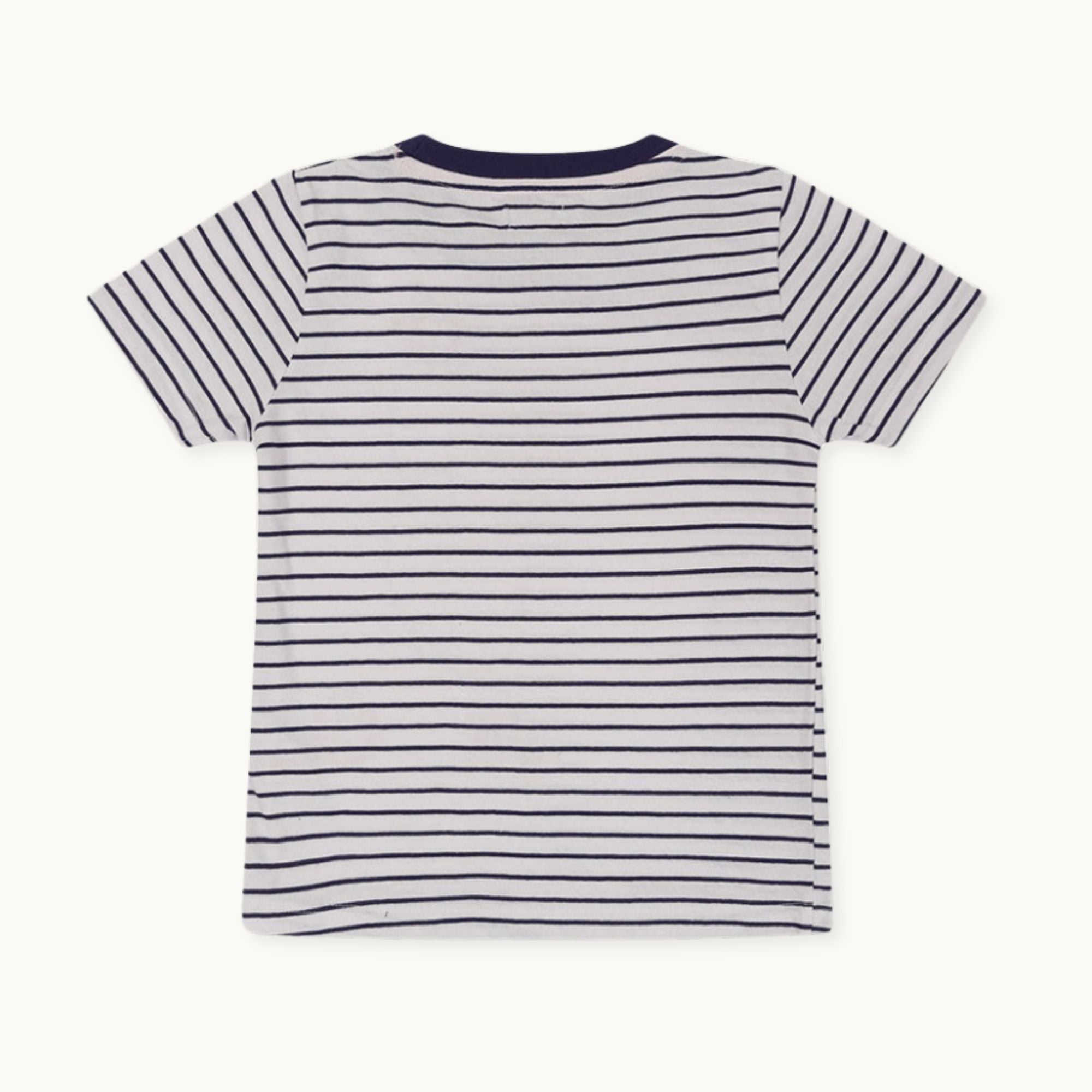 Multicoloured Bee And Stripe Print T-Shirt
