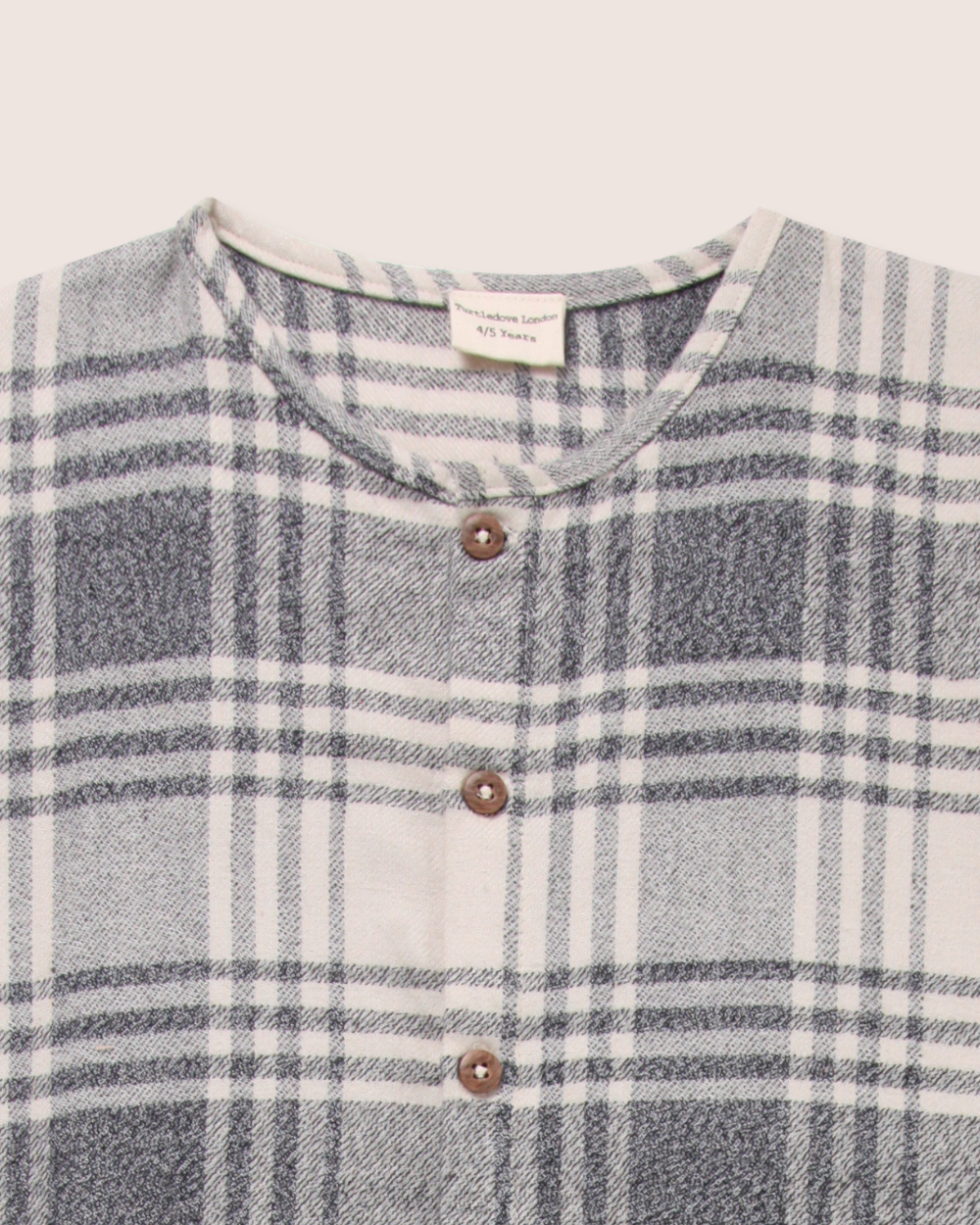 GOTS certified Multicolour Brushed Check Print Jumpsuit - image 4