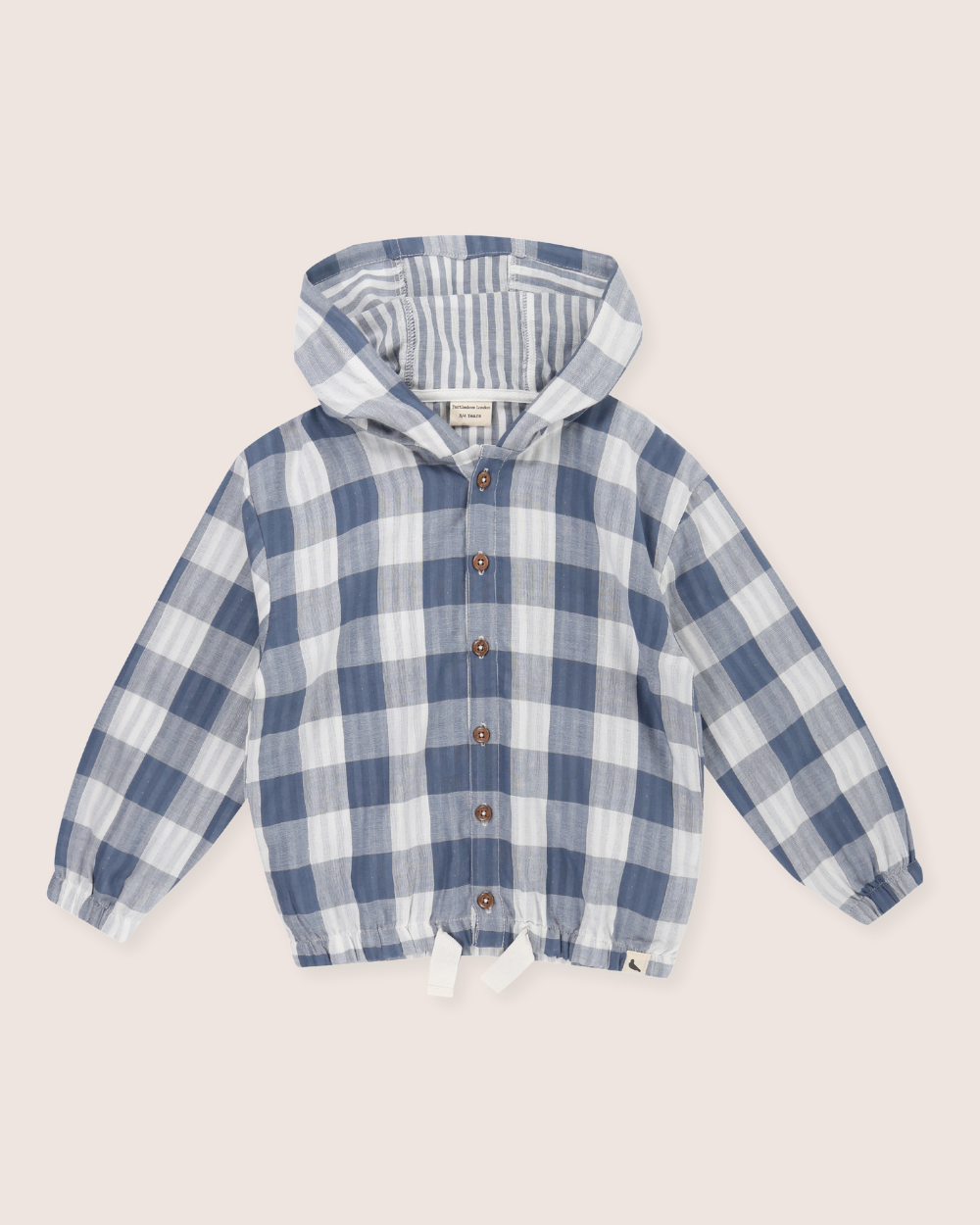 Multicolour Marine Check Print Hoodie - image 2
