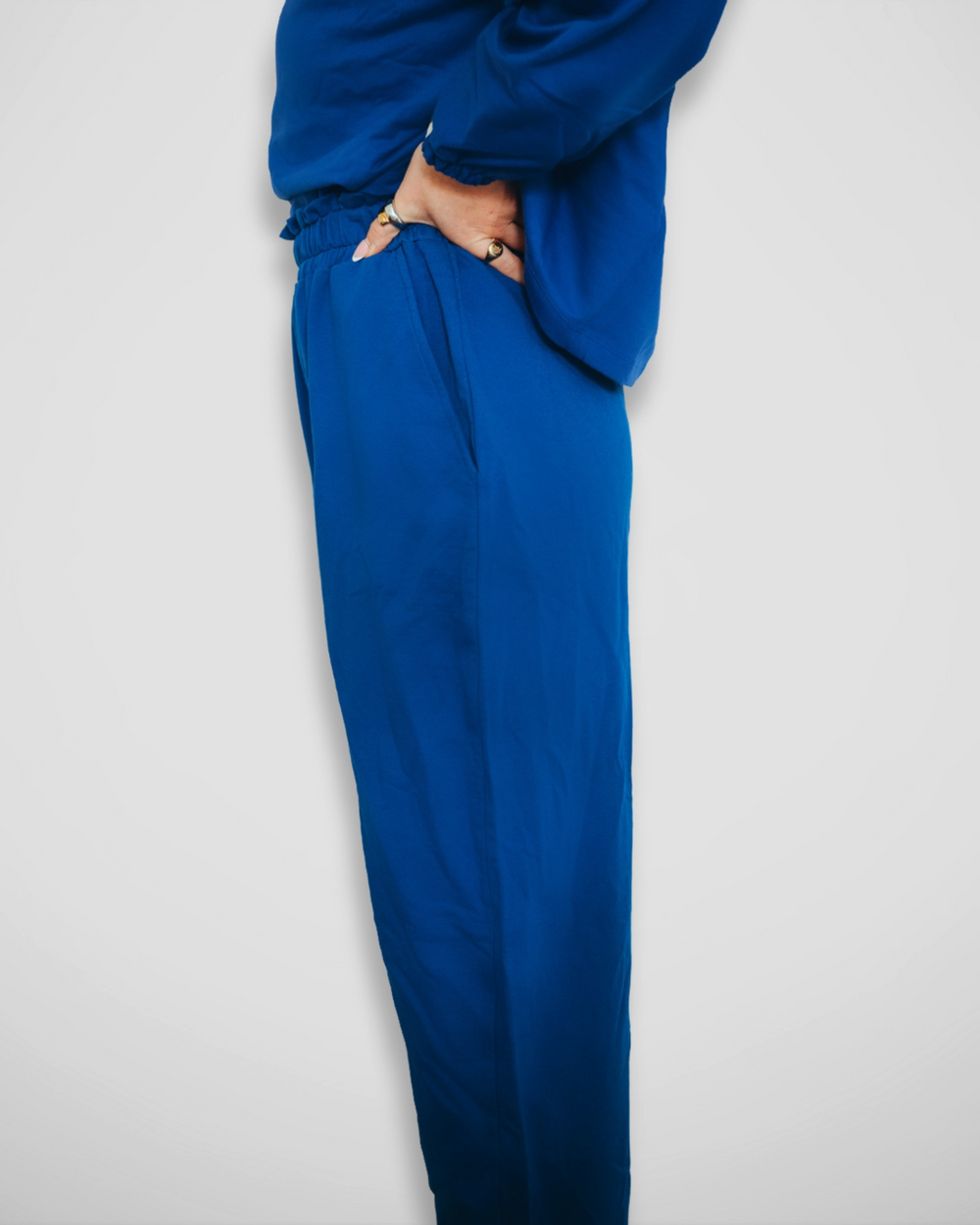 Kate Blue Barrel Leg Trousers - image 2