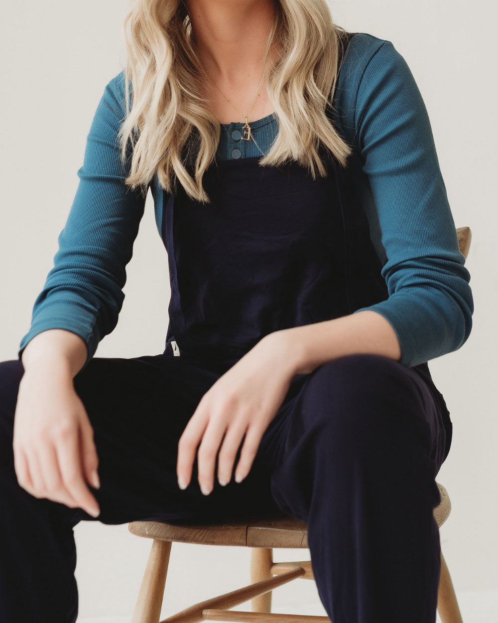 oragnic cotton Nora Blue Top - image 1