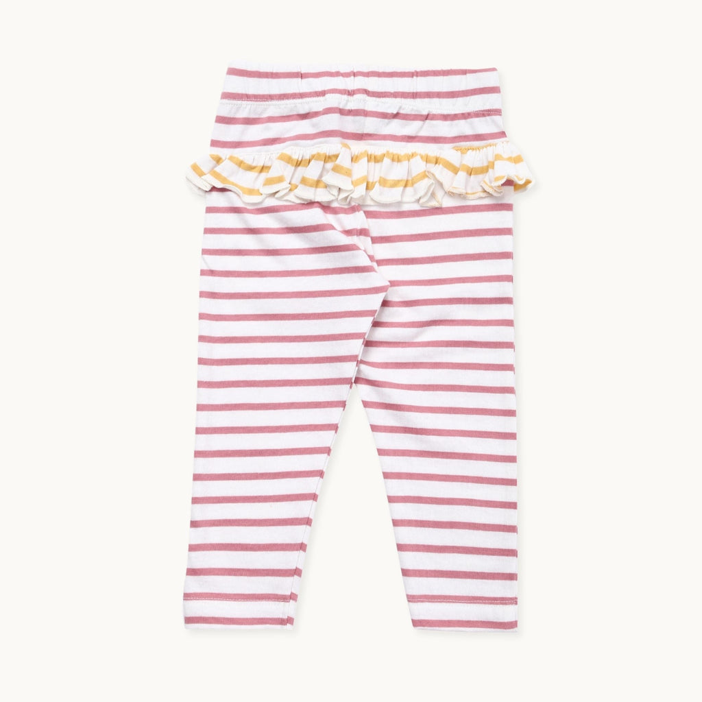 Pink Rainbow Print Top And Legging Set
