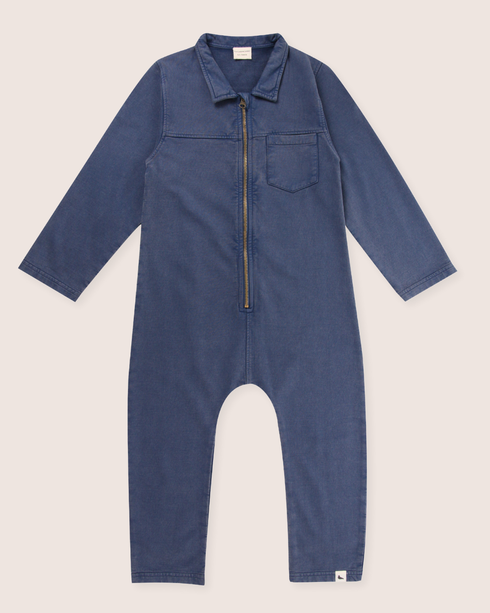 Navy Denim Overalls - image 2