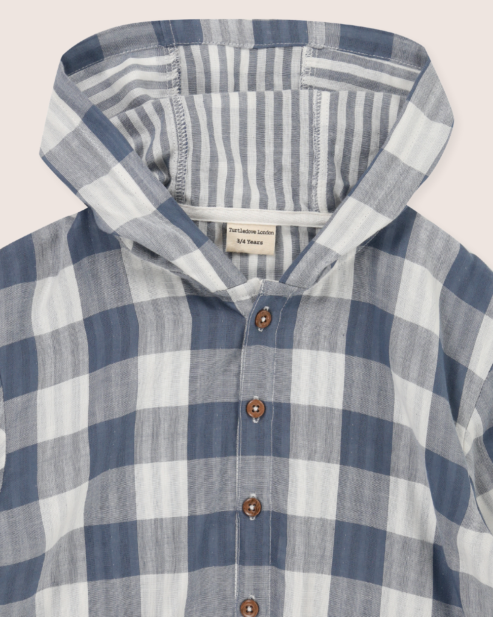Multicolour Marine Check Print Hoodie - image 4