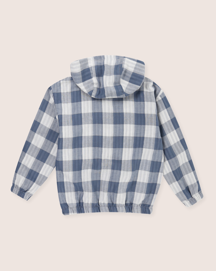 Multicolour Marine Check Print Hoodie - image 5