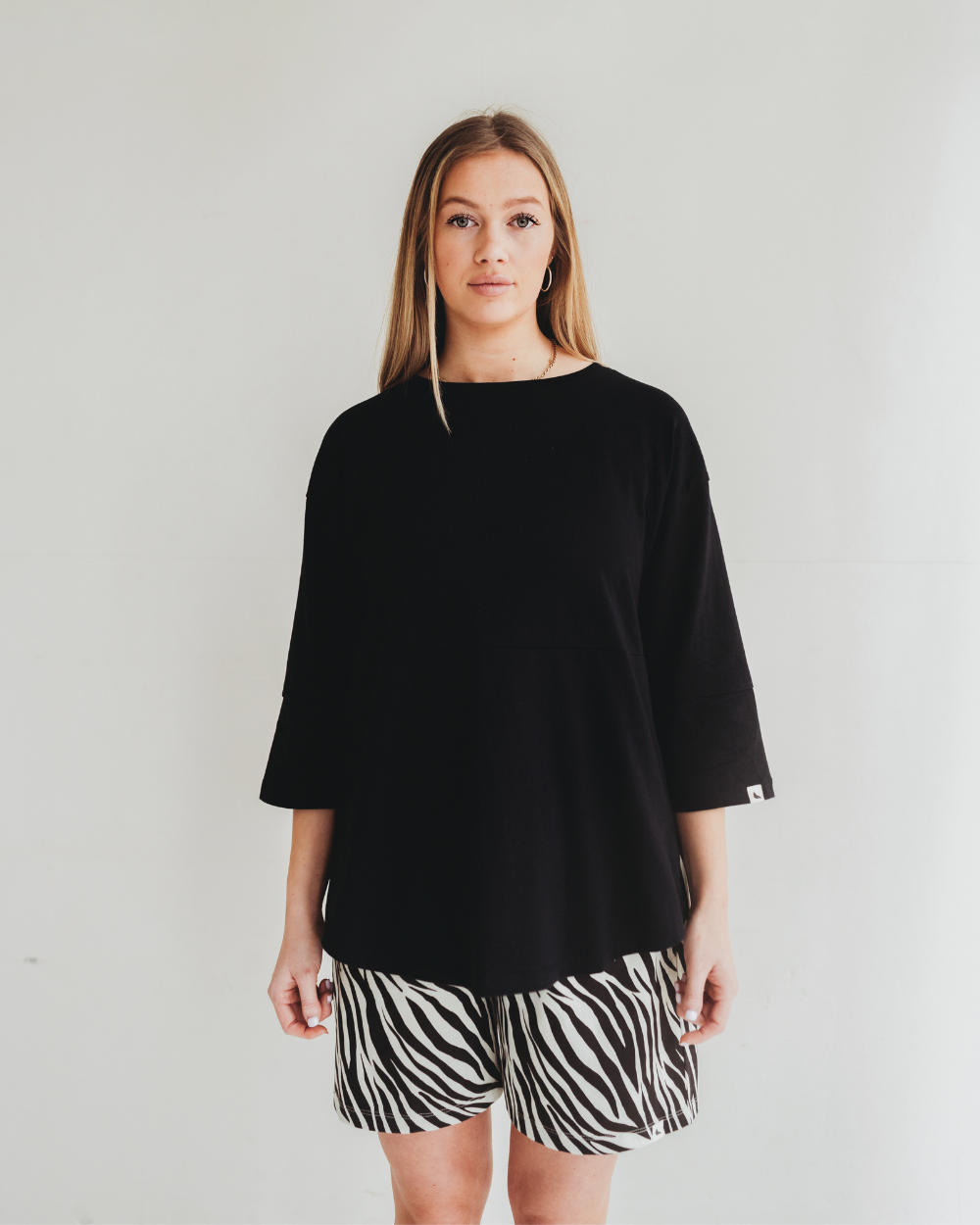 organic cotton Sarah Black Top - image 1