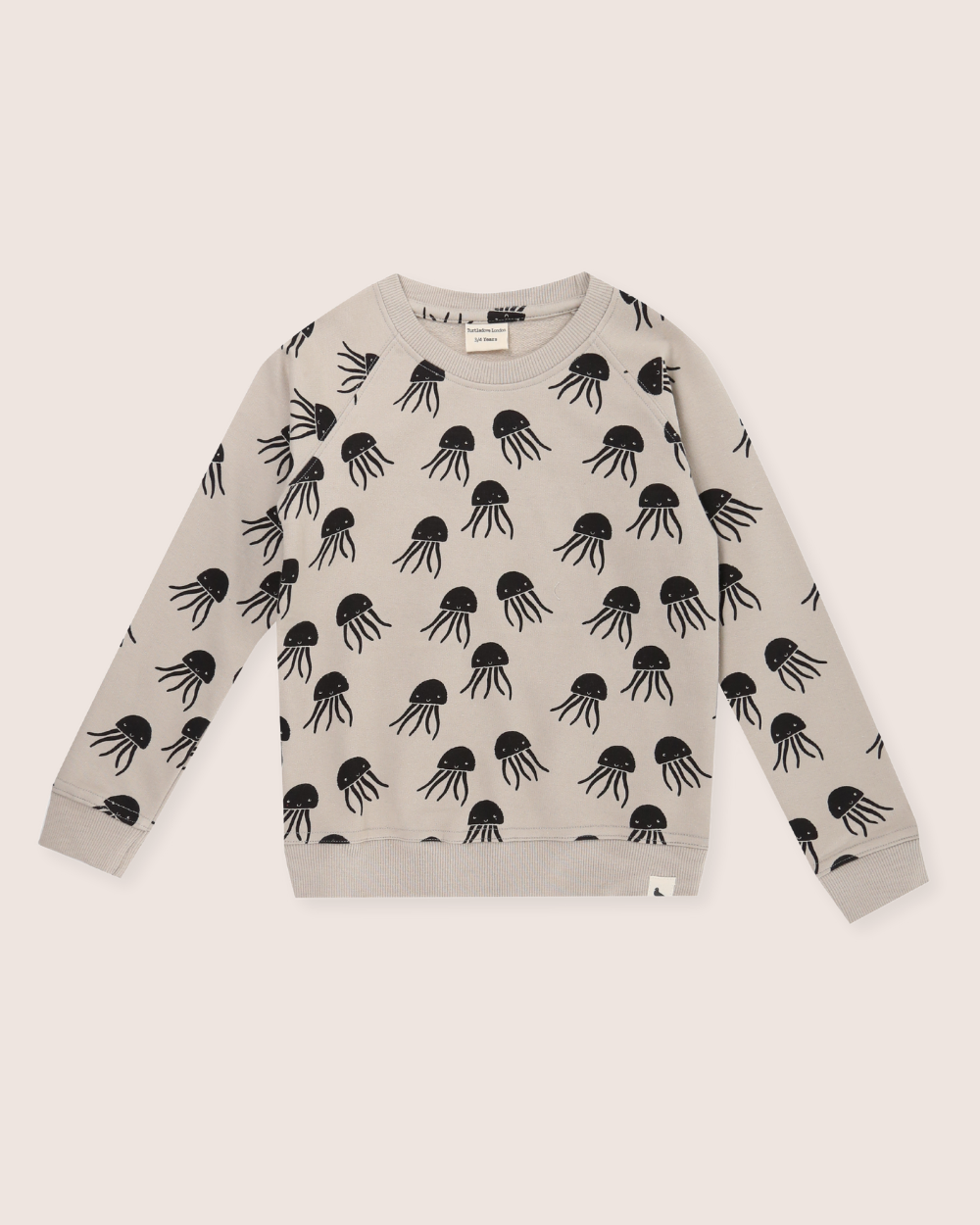 organic cotton grey Jellyfish Print Sweatshirt - image 2