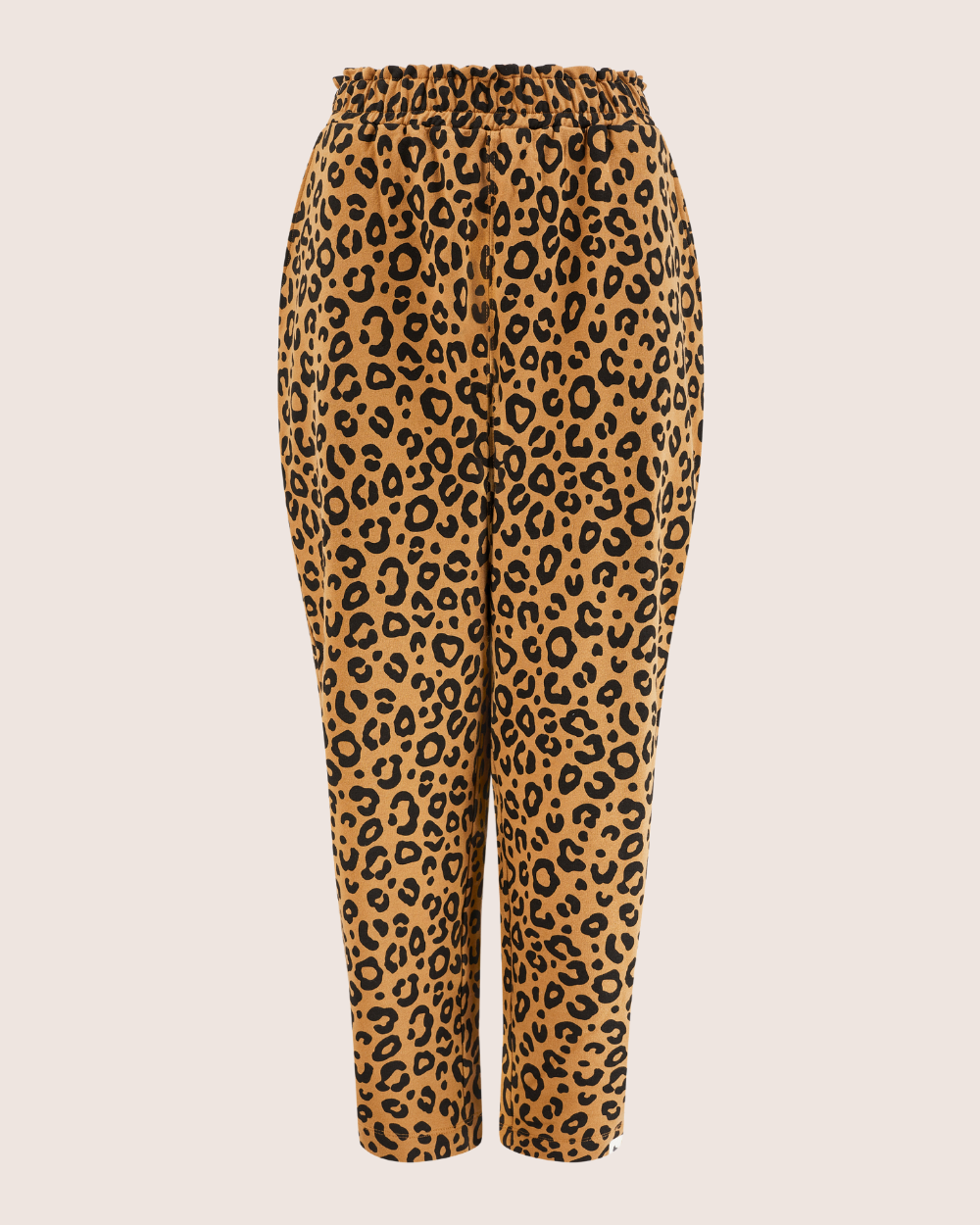 organic cotton Kate Brown Mini Animal Print Barrel Leg Trousers - image 3