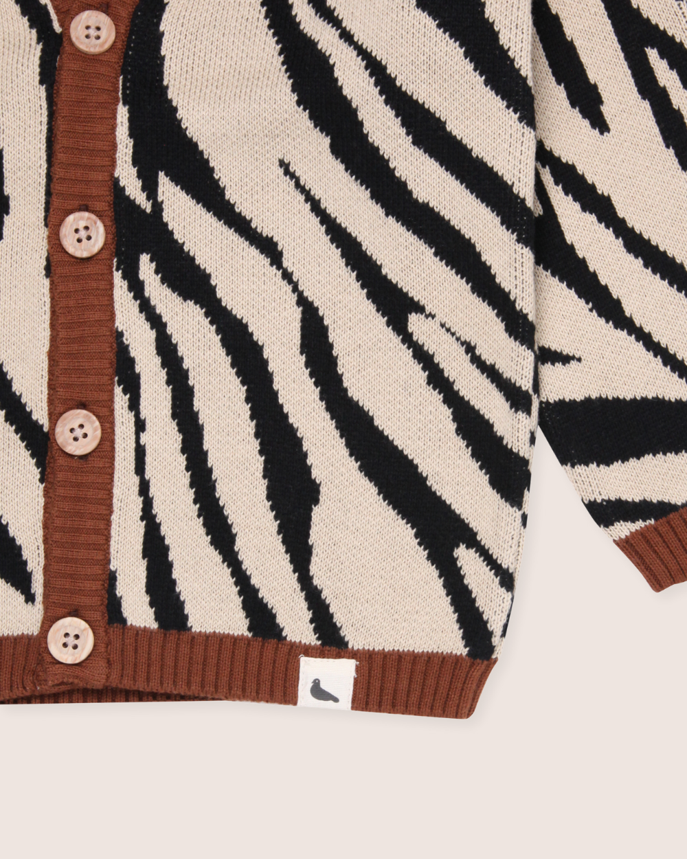 Multicolour Zebra Print Cardigan - image 5