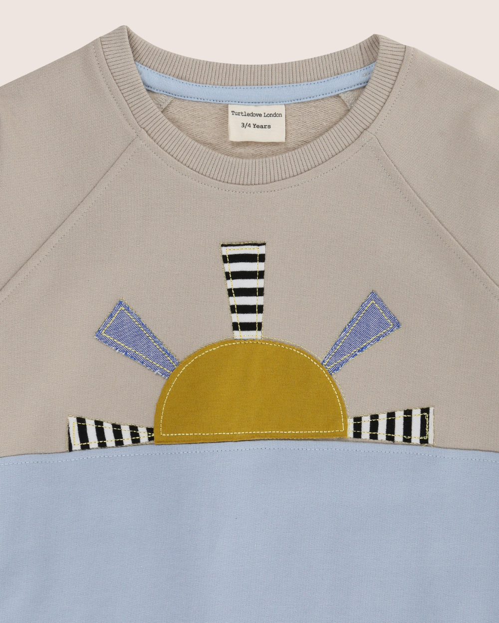 organic cotton Multicolour Colourblock Sweatshirt - image 3