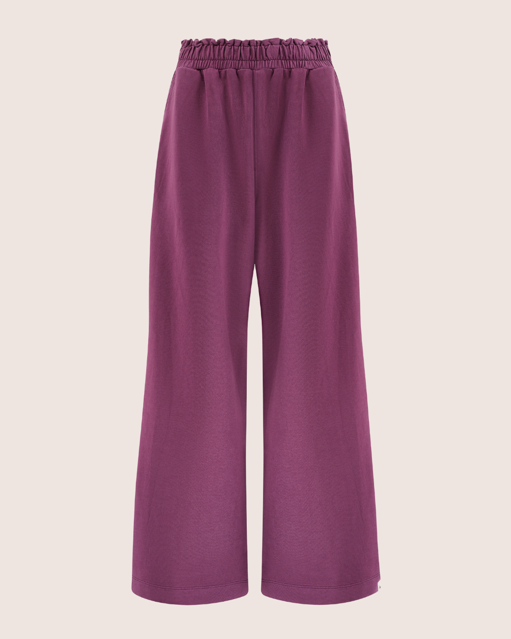 Organic coton Noor Purple Wide Leg Trousers