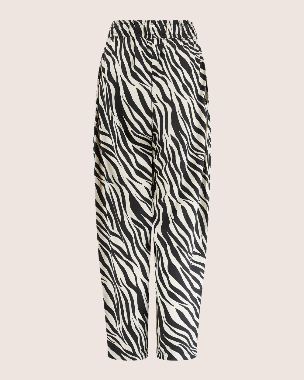 Kate Multicolour Zebra Streak Print Barrel Leg Trousers - image 4