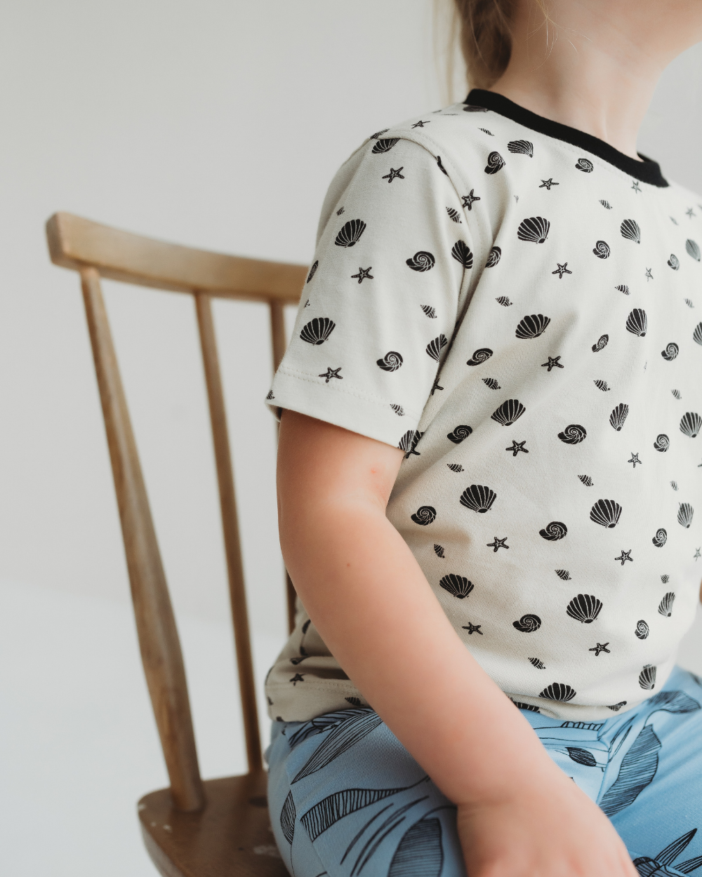 organic cotton Stone Seashell Print T-Shirt- image 3