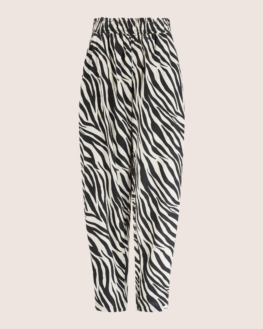 Kate Multicolour Zebra Streak Print Barrel Leg Trousers - image 3