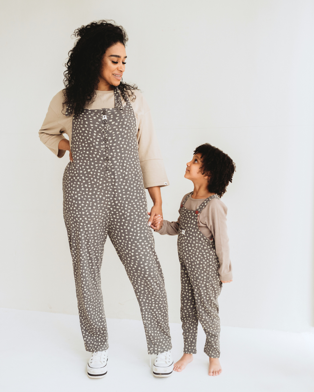 Organic Cotton Erin Grey Animal Print Dungarees - image 6