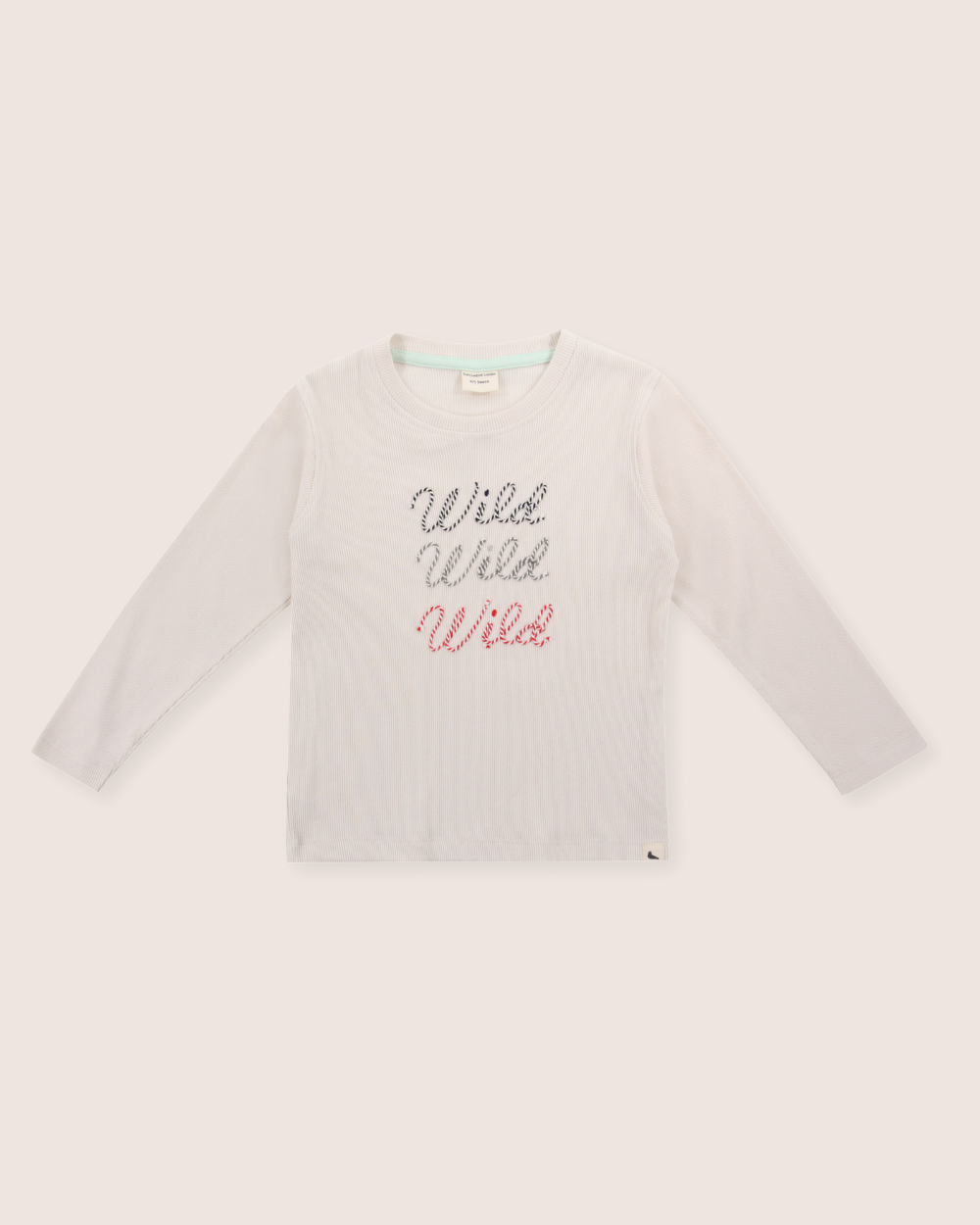 organic cotton White Wild Solgan Print Top - image 2