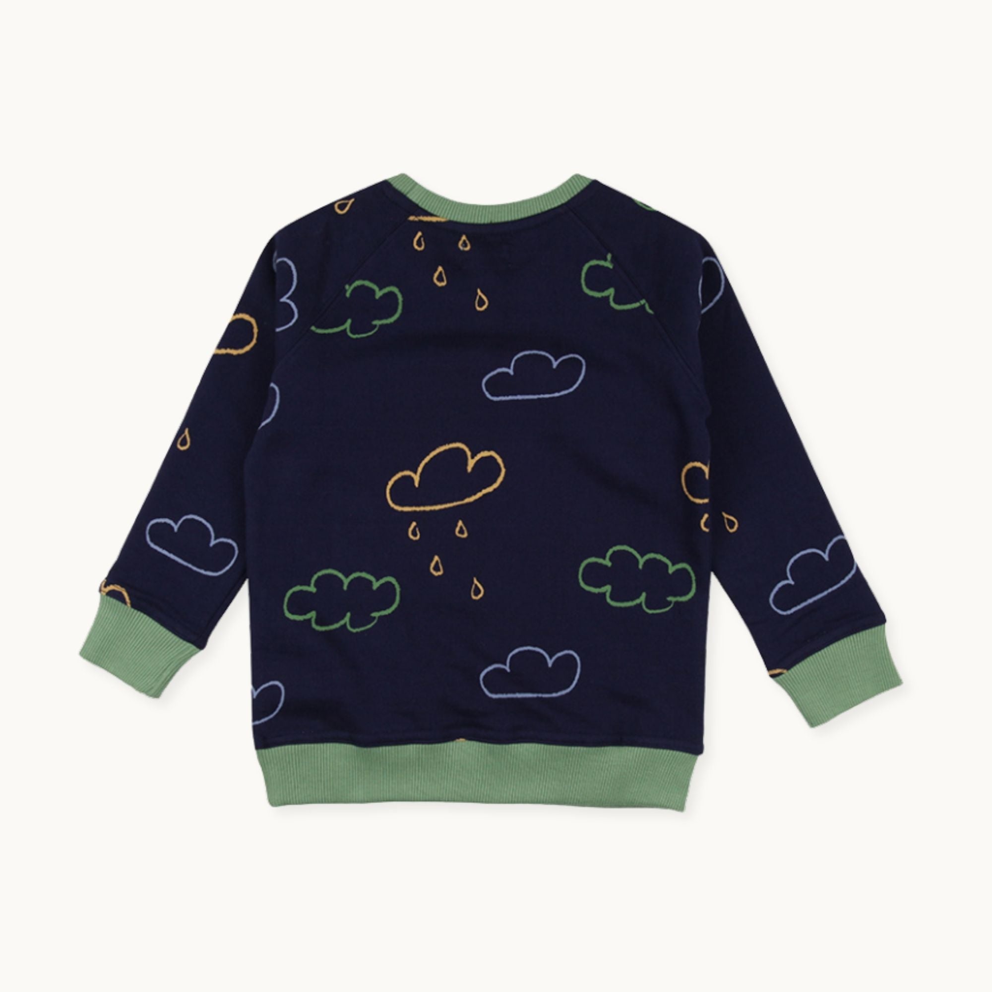Navy Weather Print Sweatshirt