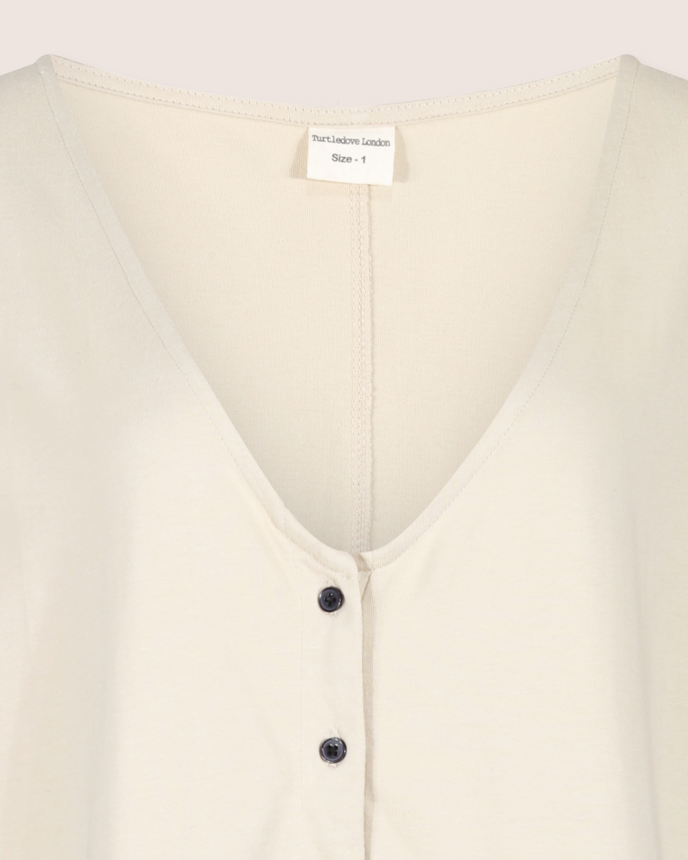 Mai Cream V- Neck Jumpsuit- image 2