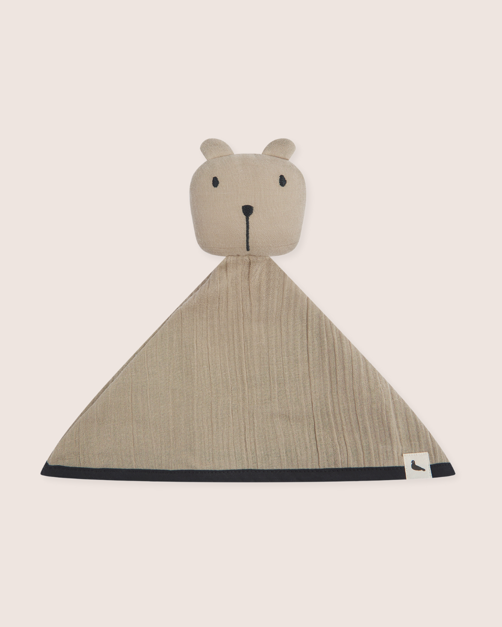 Beige Bear Face Applique Toy