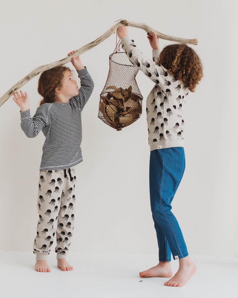 organic cotton grey Jellyfish Print Joggers - image 3