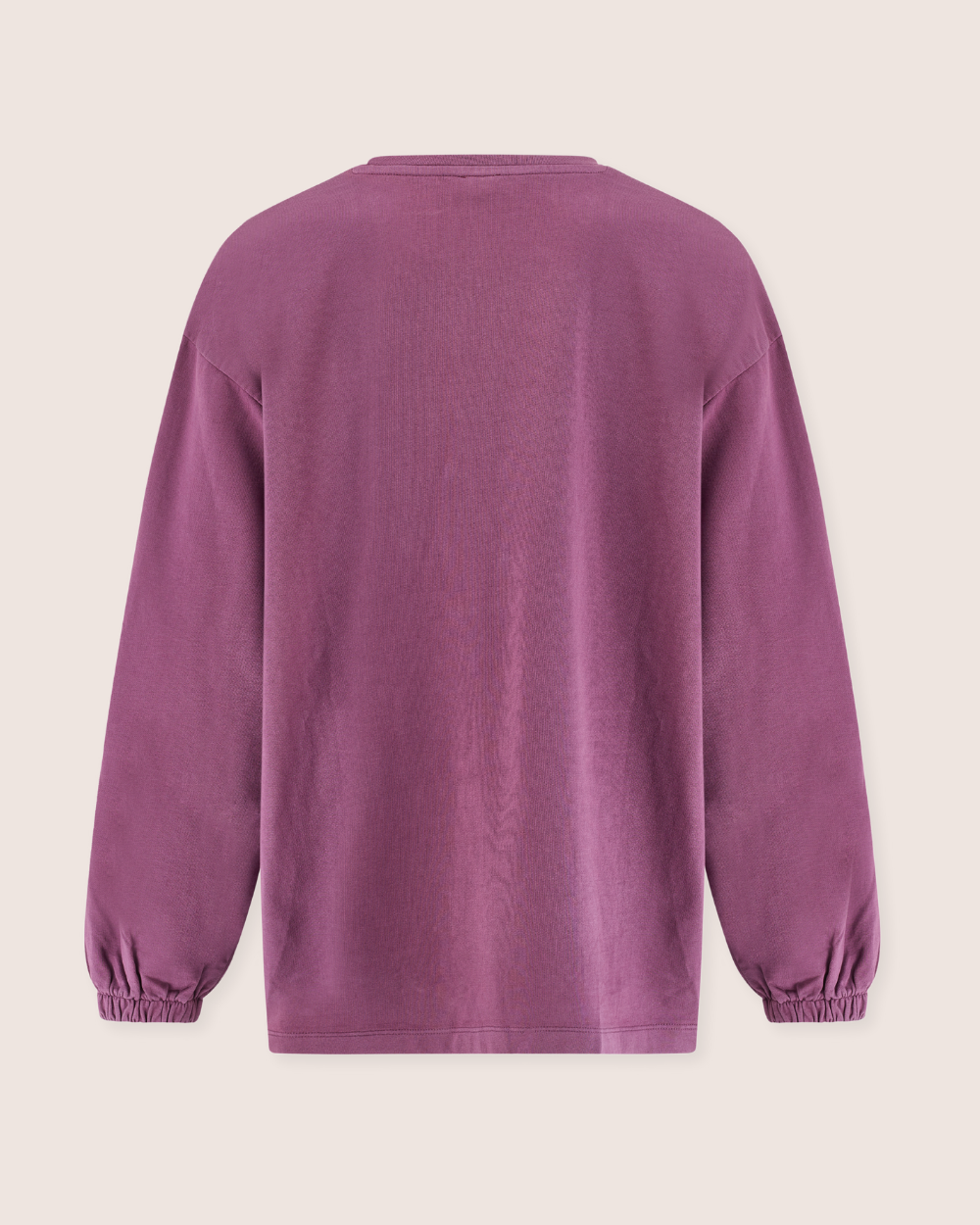 Oragnic cotton Ivy Purple Sweatshirt- back