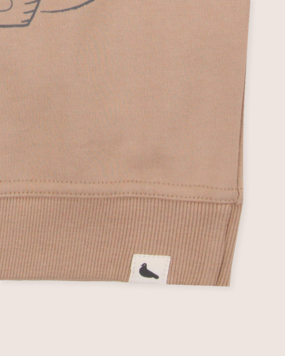 Organic cotton Beige Live Wild Slogan Print Sweatshirt - image 5