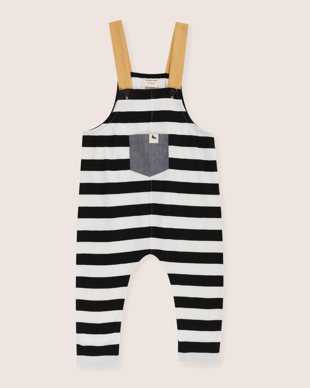 organic cotton Multicolour Wide Stripe Print Dungarees - image 2