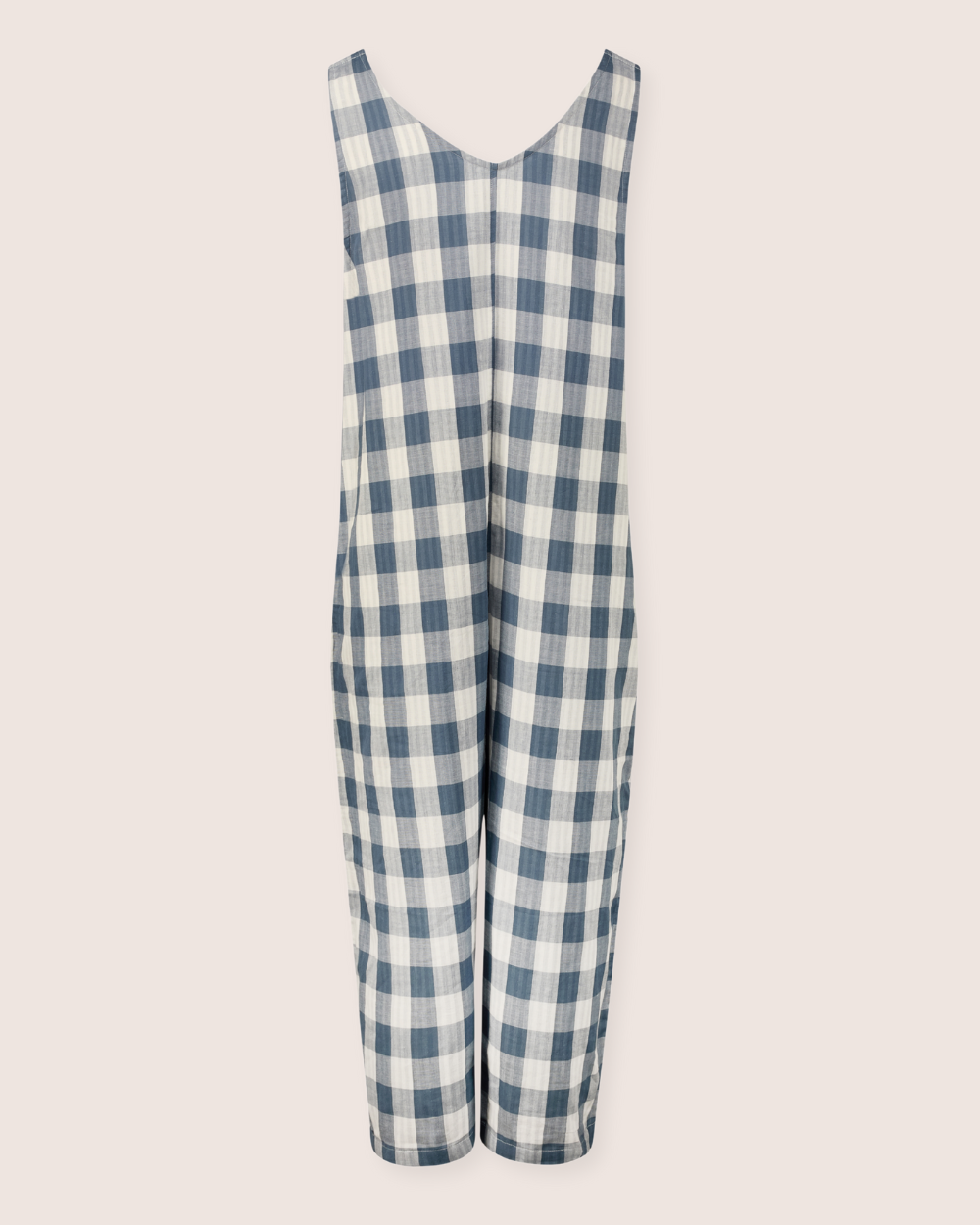Grace Multicolour Marine Check Print Reversible Wide Leg Jumpsuit - image 4