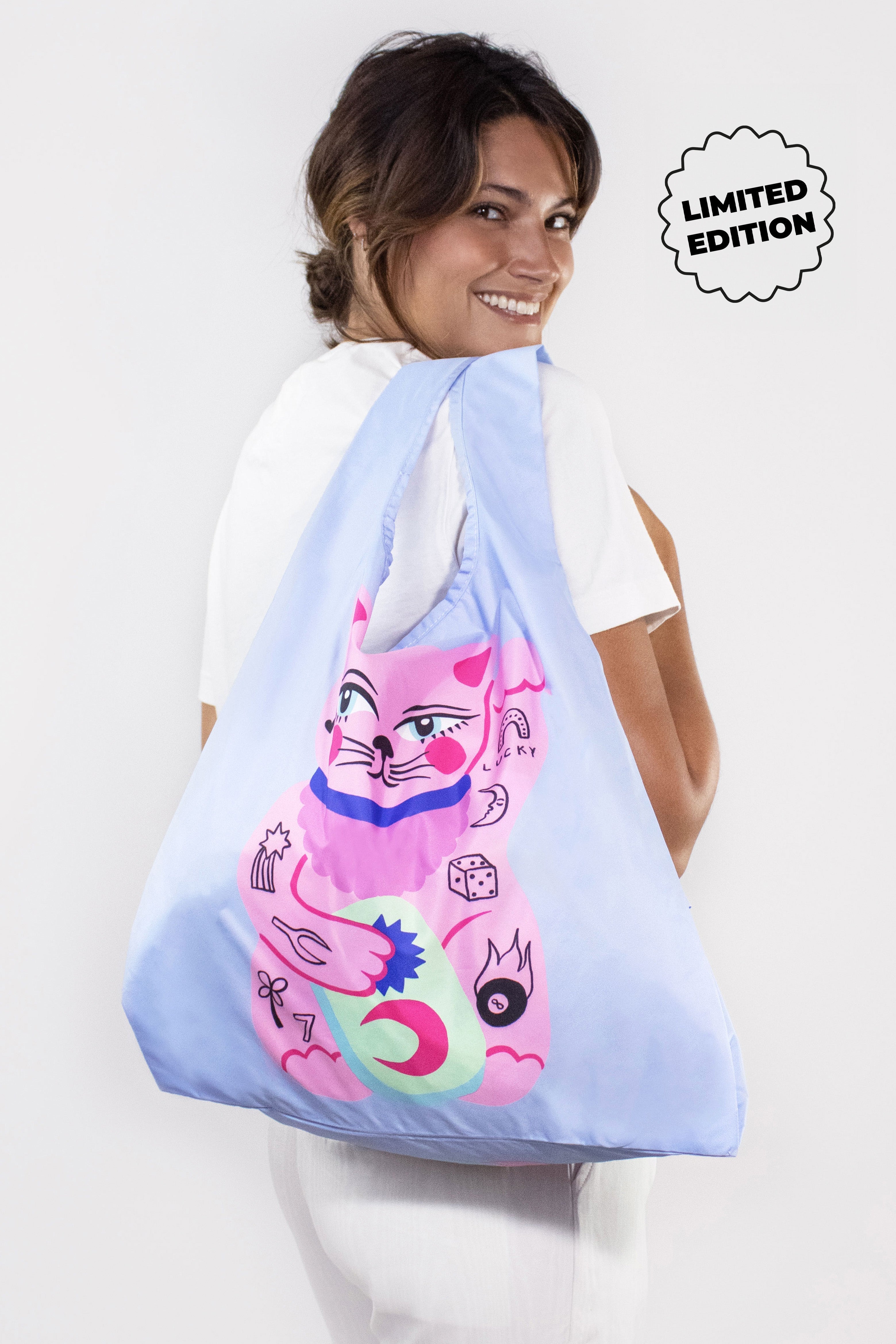 Amy Hastings Lucky Cat Reusable Bag