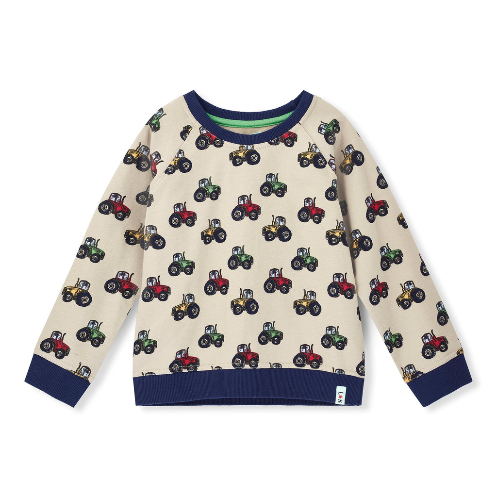 Stone Tractor Print Sweatshirt