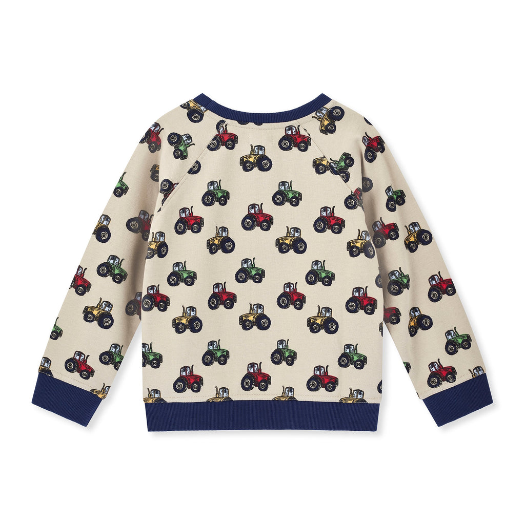 Stone Tractor Print Sweatshirt