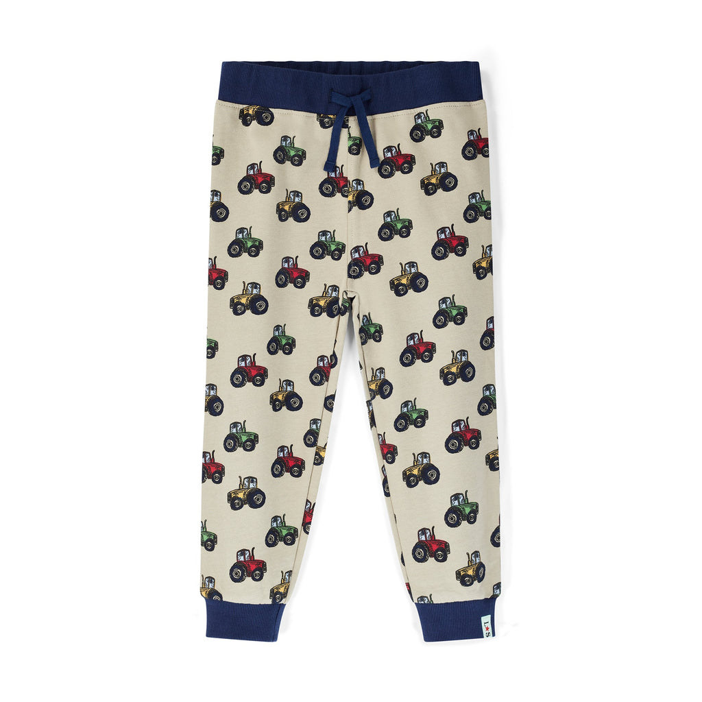 Stone Tractor Print Joggers